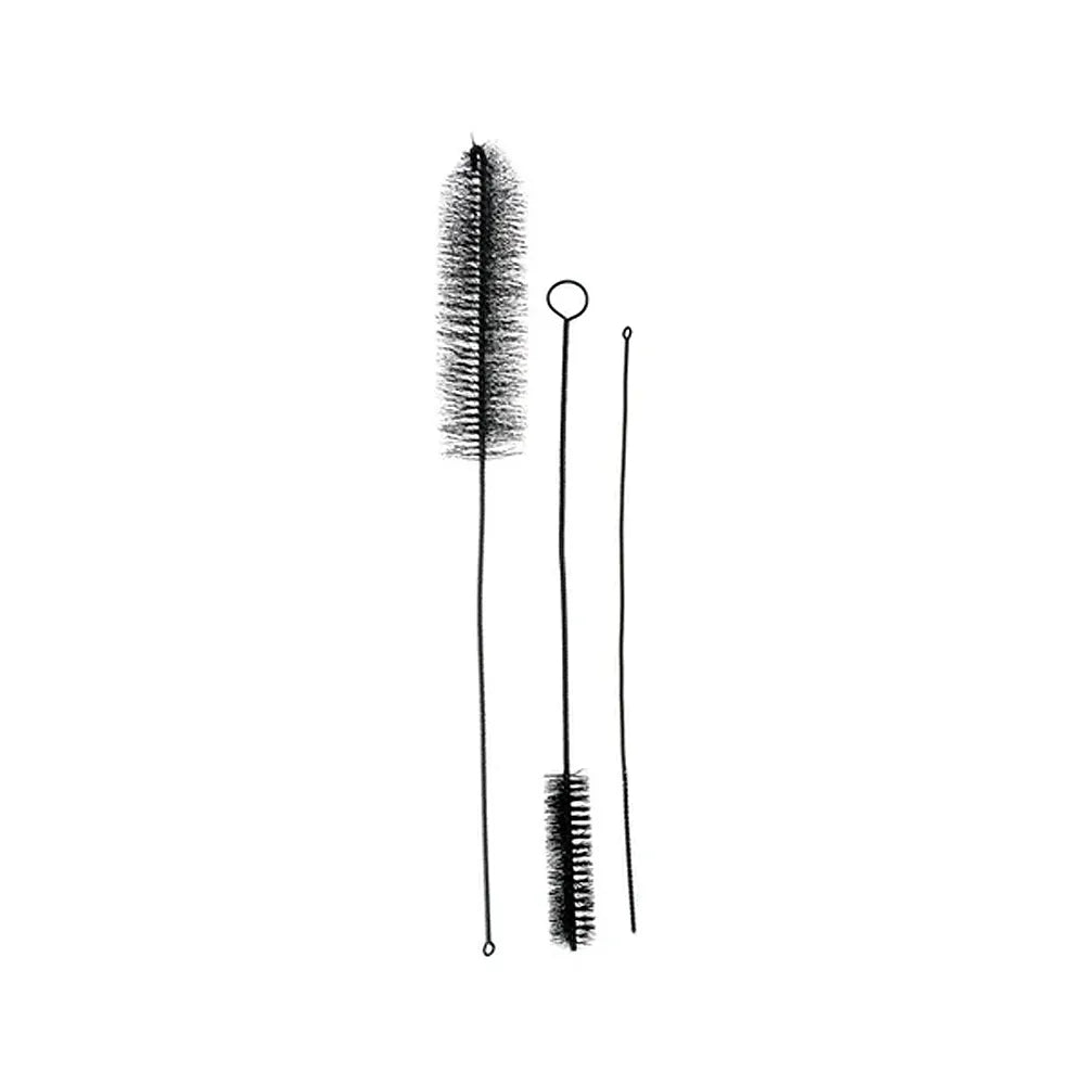Marina Kit de 3 Cepillos Limpiadores en empaque, set de cepillos largos y delgados para limpiar tubos y accesorios de acuarios