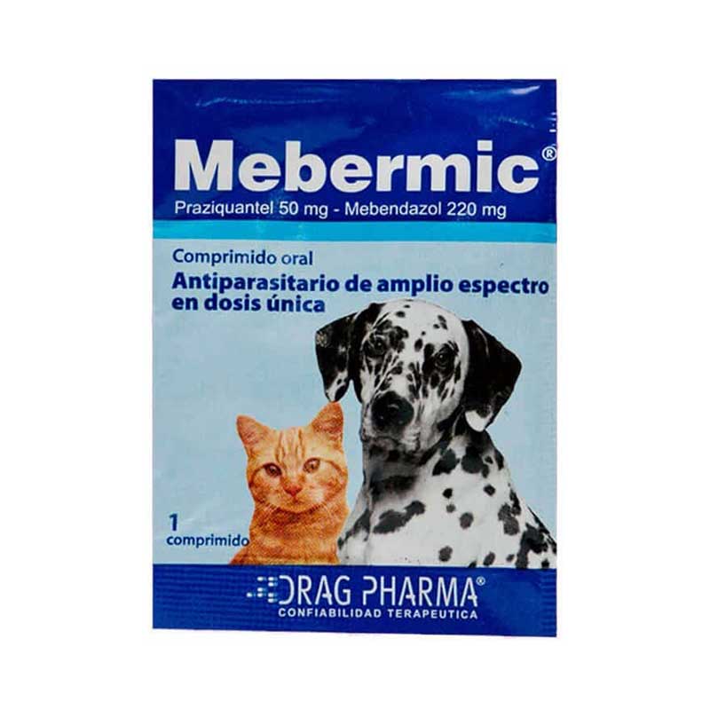 Mebermic Antiparasitario para Perros y Gatos (1 comprimido)