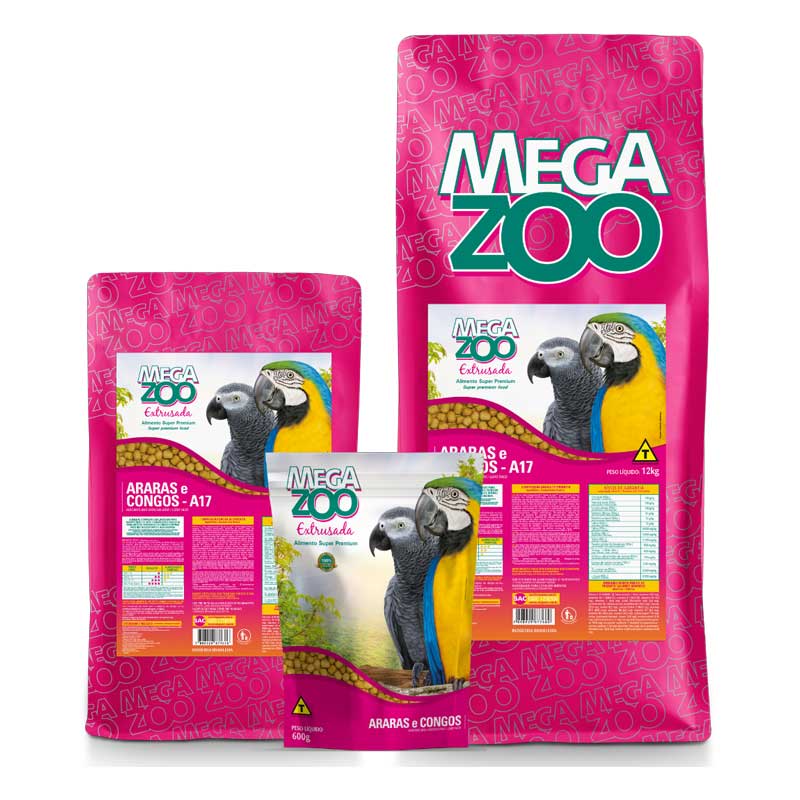 Megazoo Alimento Guacamayos y Loros Grandes 4 Kg