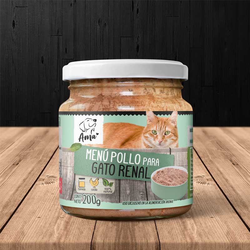Ama Alimento Húmedo Esterilizado Renal para Gatos