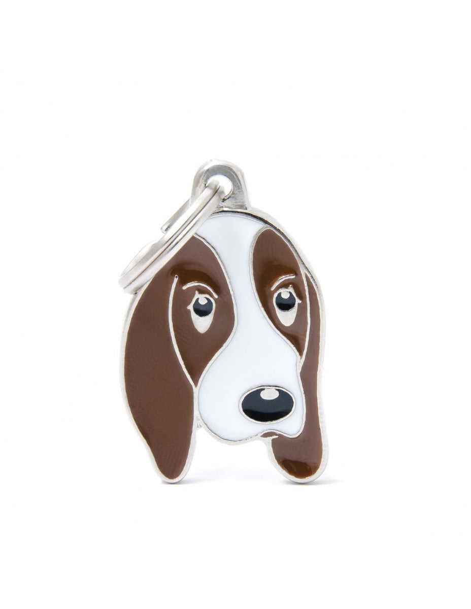 Placa Friends Perro "My Family" Basset Hound