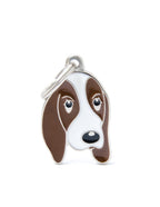 Placa Friends Perro "My Family" Basset Hound