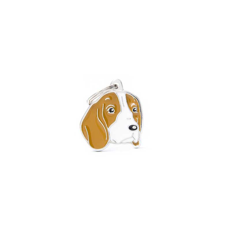 Placa Friends Perro "My Family" Beagle