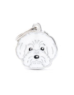 Placa Friends Perro "My Family" Bichón Bolónes