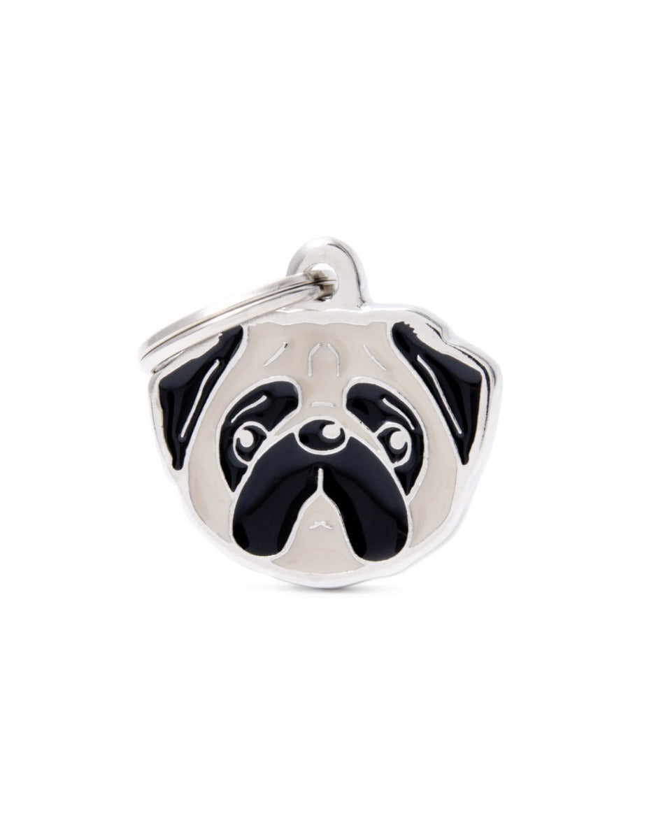 Placa Friends Perro "My Family" Pug