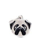 Placa Friends Perro "My Family" Pug