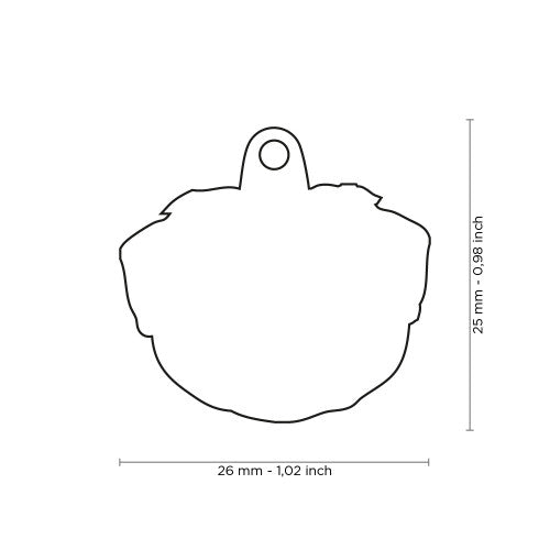 Placa Friends Perro "My Family" Pug