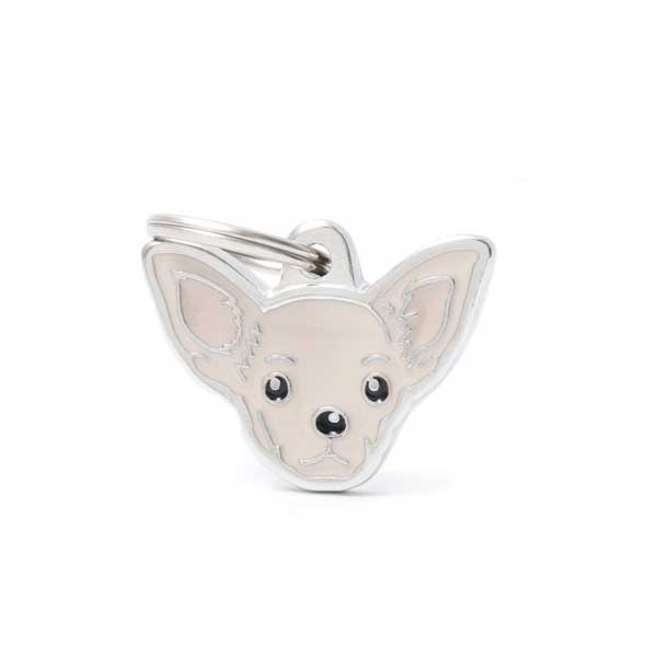 Placa Friends Perro "My Family" Chihuahua Cream