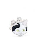 Placa Friends Gato "My Family" Europeo Pelo Corto Blanco Negro