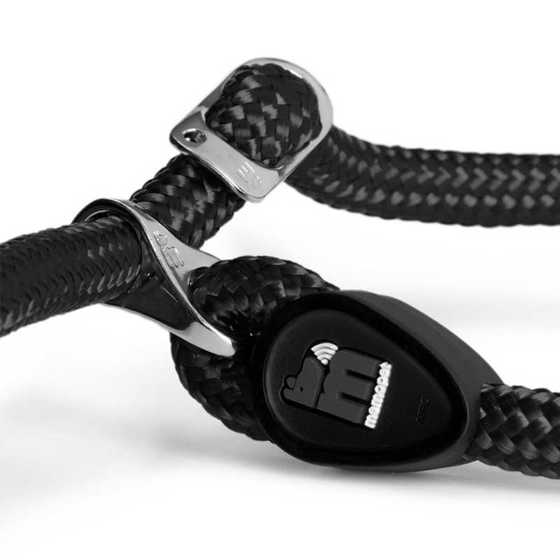 My Family Correa de Entrenamiento NFC Memopet para Perros Negro