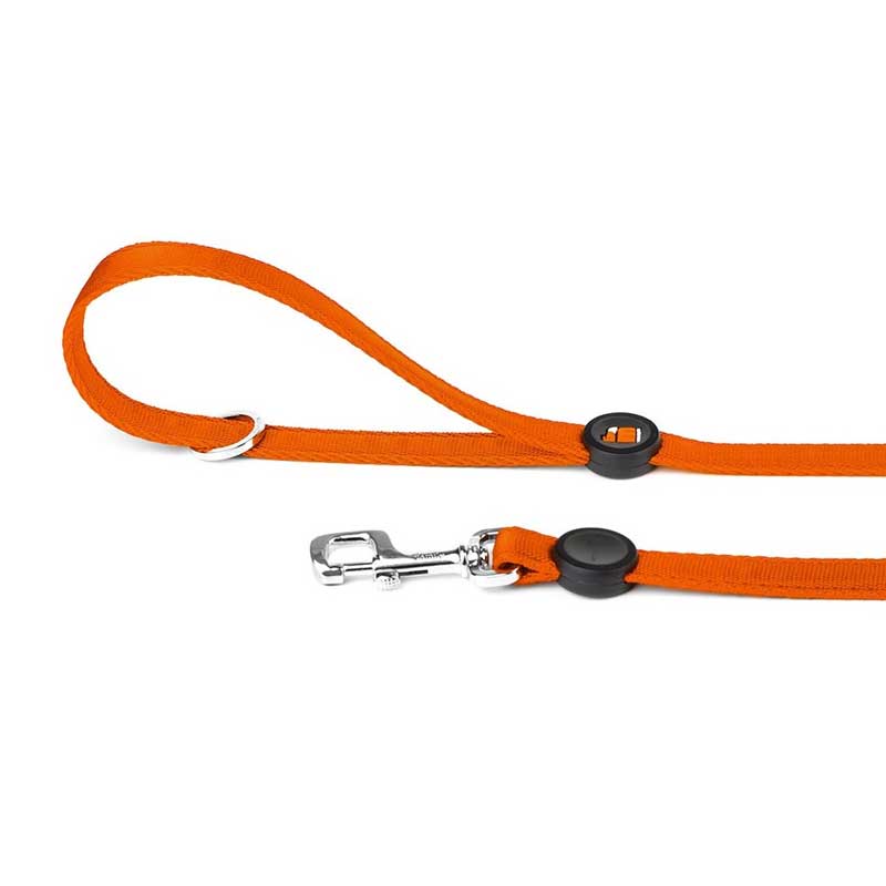 My Family Correa Plana NFC Memopet para Perros Naranjo