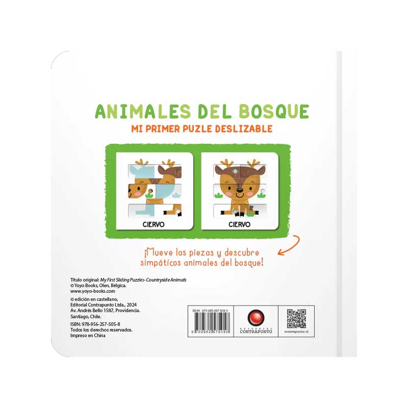 Mi Primer Puzle Deslizable Animales Del Bosque