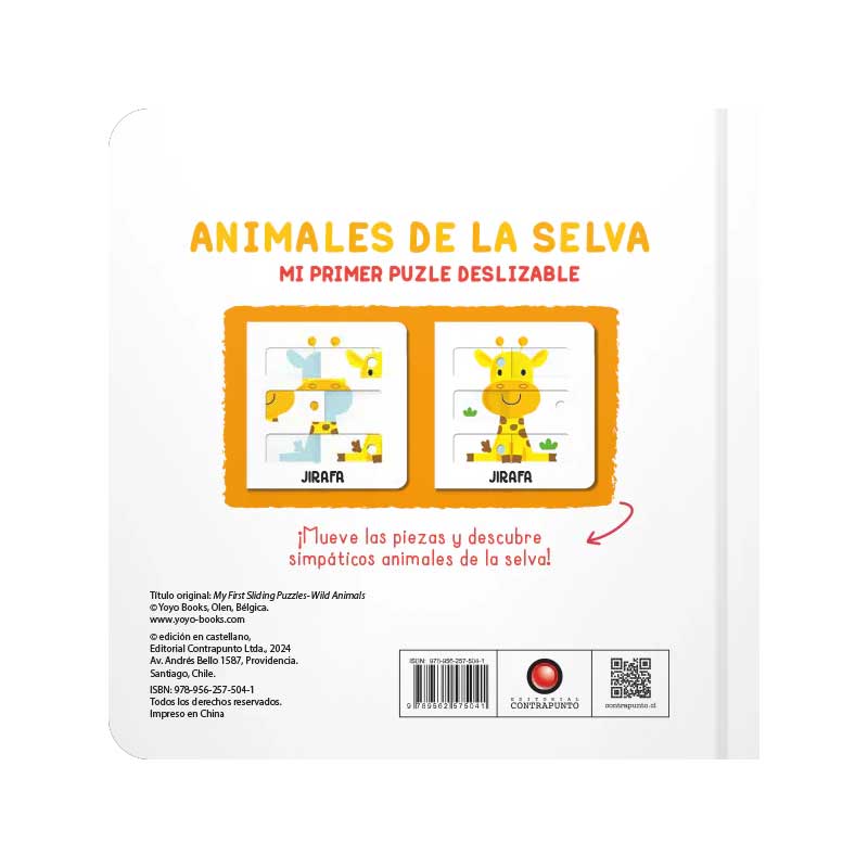 Mi Primer Puzle Deslizable Animales De La Selva