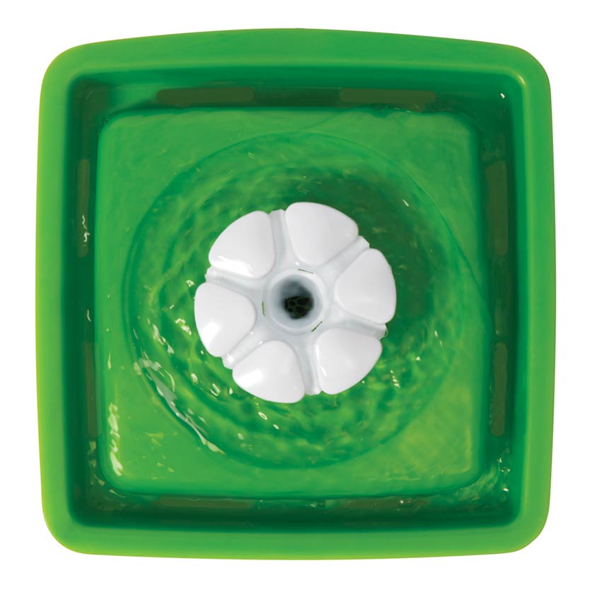 Mini Bebedero Estilo Fuente Floral para Gatos