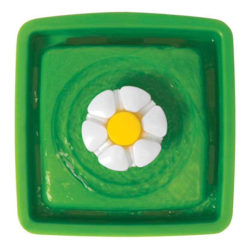 Mini Bebedero Estilo Fuente Floral para Gatos