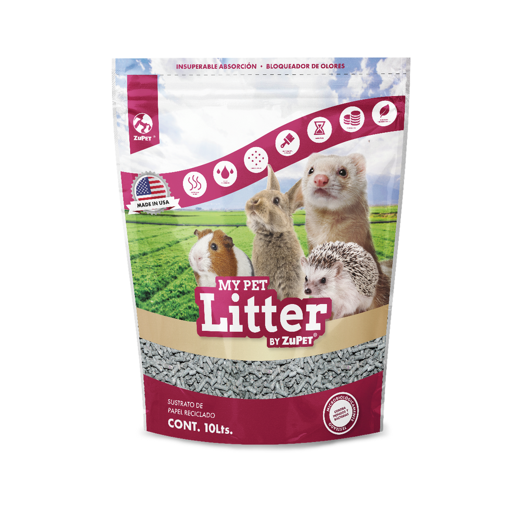 Sustrato de Papel Reciclado "My Pet Litter" - Suelto / 10 Litros