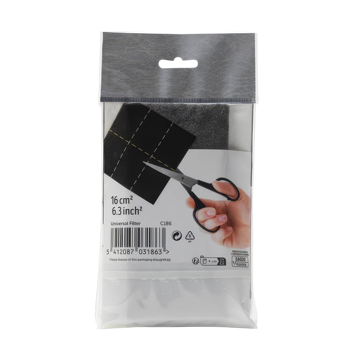Filtro de Carbón para Arenero Moderna color negro, repuesto cuadrado diseñado para ayudar a controlar olores en areneros.