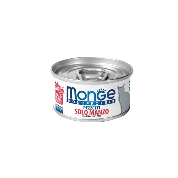 Monge Lata Gato Mono Protein Flakes Vacuno 80 g