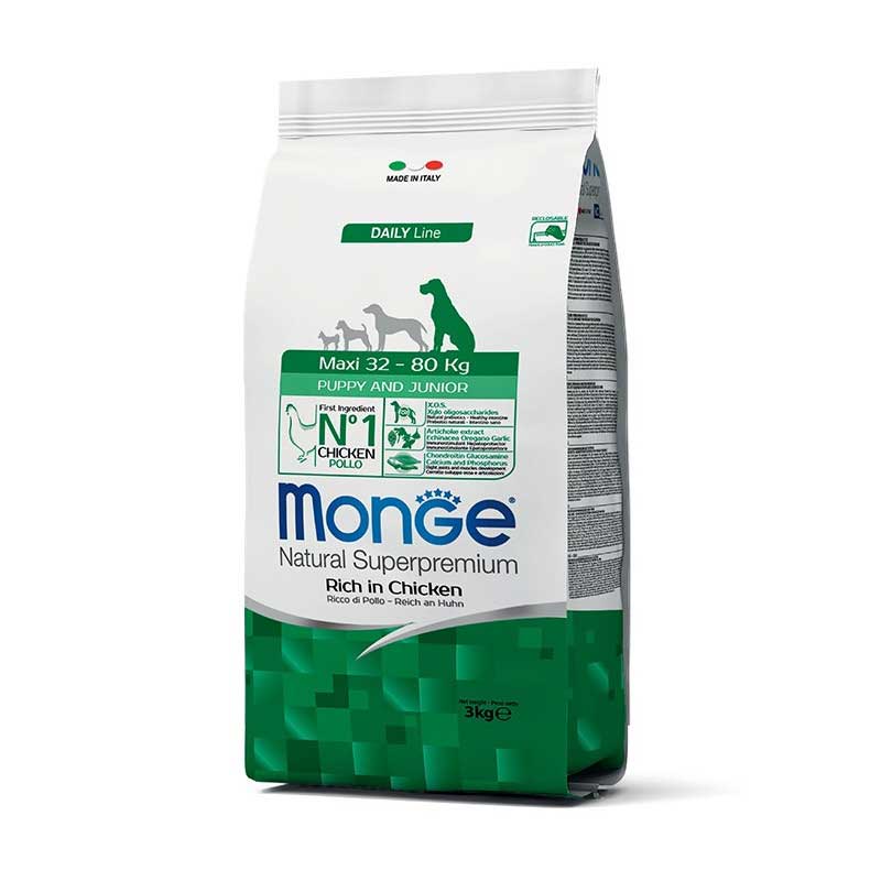 Monge Perro Maxi Puppy & Junior Chicken 12 Kg
