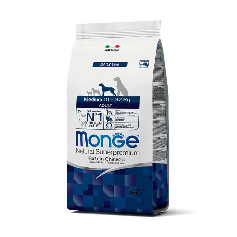 Monge Perro Medium Adult Chicken - 12 Kg
