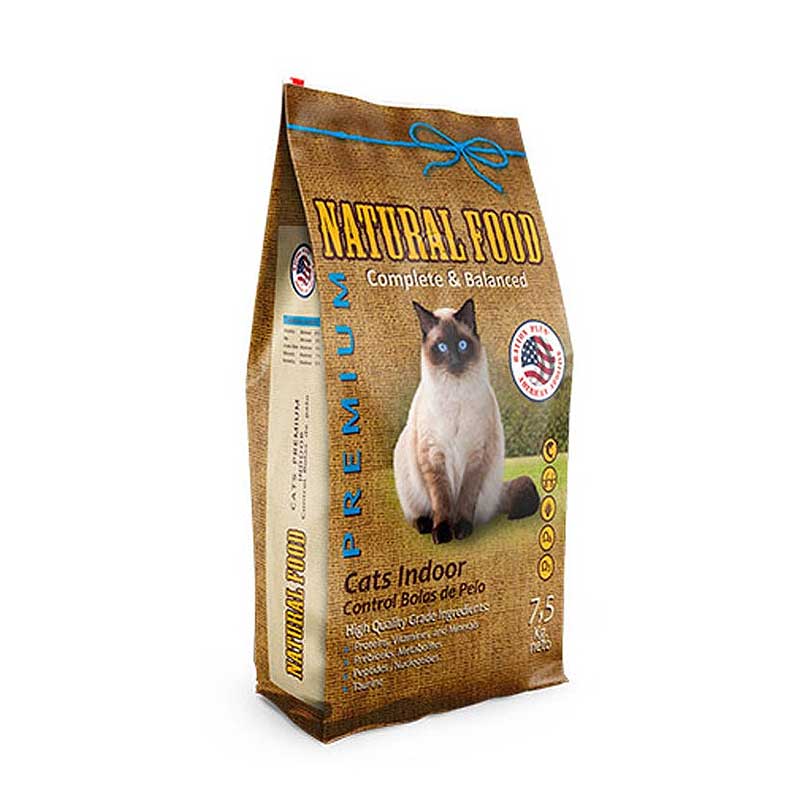Natural Food para Gatos Indoor 7,5 Kg