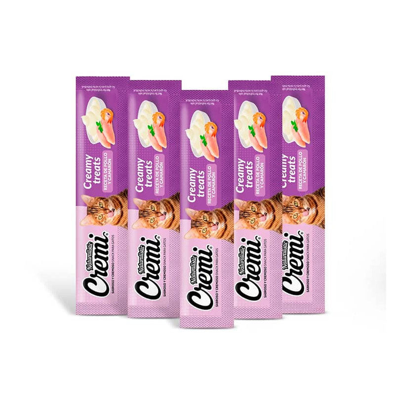 Snack Cremi Pollo y Camarón para Gatos