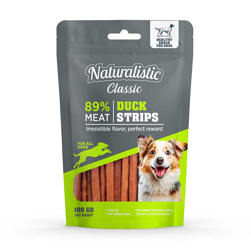 Naturalistic Snack Tiritas de Pato para Perros 100 g