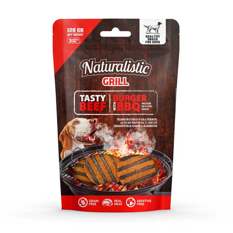 Naturalistic Snack Grill Tasty Beef Burger 120 g