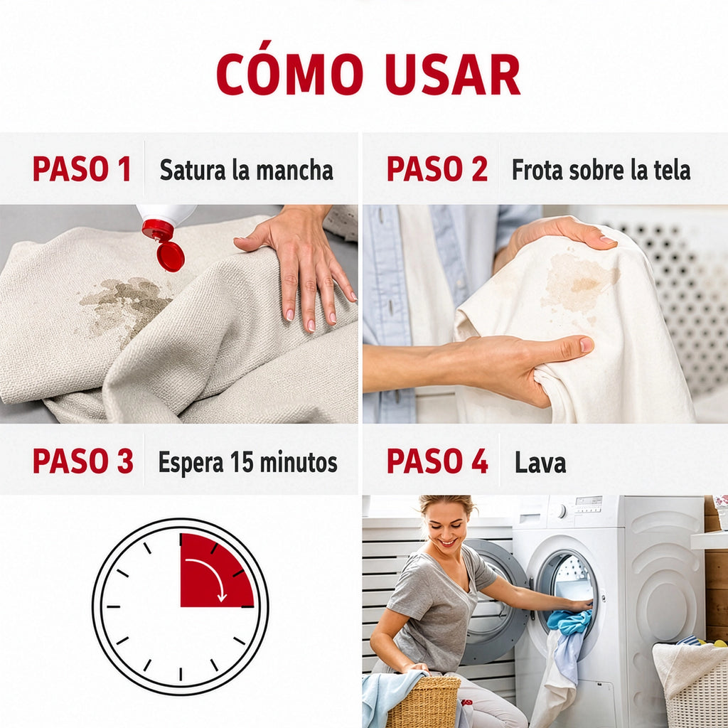 Nature's Miracle Laundry Boost Stain & Odor Additive en botella blanca con tapa roja, aditivo para eliminar manchas y olores en la ropa.