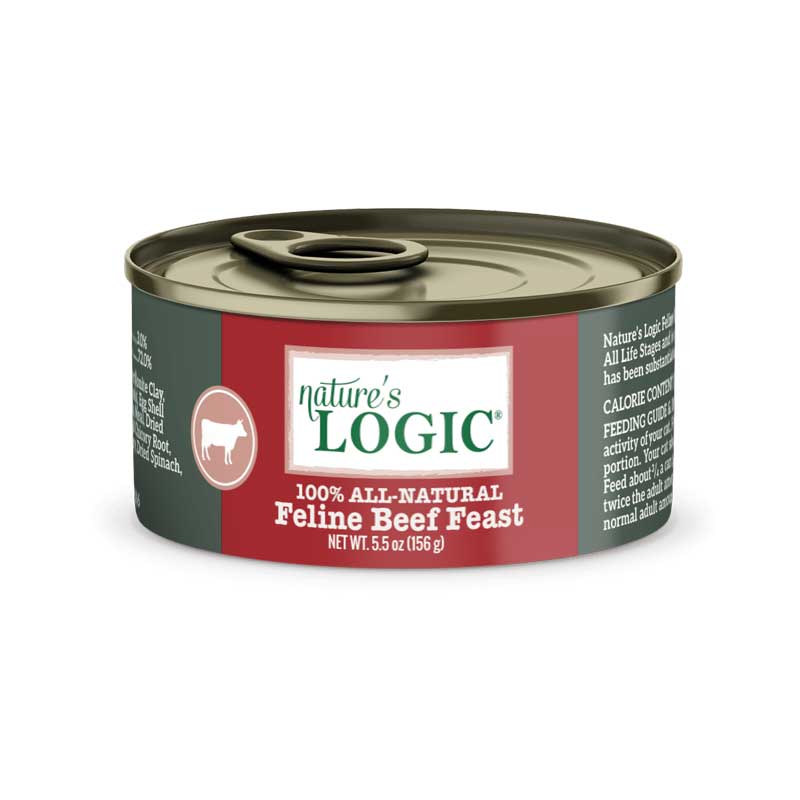 Nature's Logic Lata Vacuno para Gatos 156 g