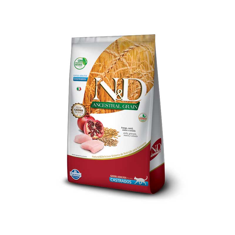 N&D Grano Ancestral Pollo para Gatos Castrados - 1,5 Kg