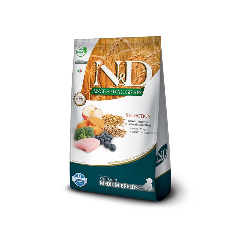 N&D Grano Ancestral Selection para Cachorros Medianos 15 kg