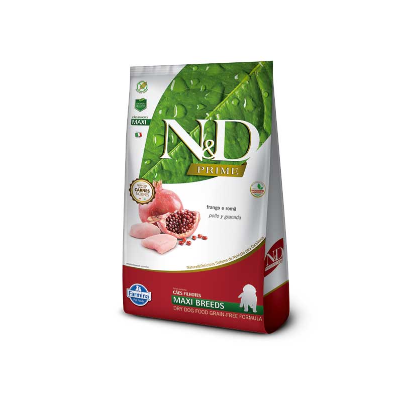 N&D Prime Pollo y Granada para Cachorros Razas Grandes Maxi 10,1 Kg