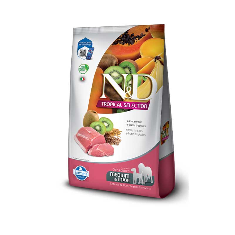 N&D Tropical Selection Cerdo para Perros Medianos y Maxi