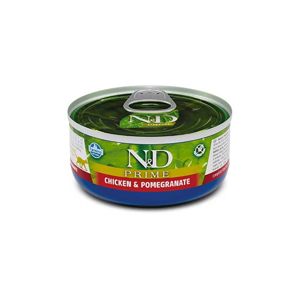 N&D Prime Lata Pollo y Granada para Gatos 70 gr