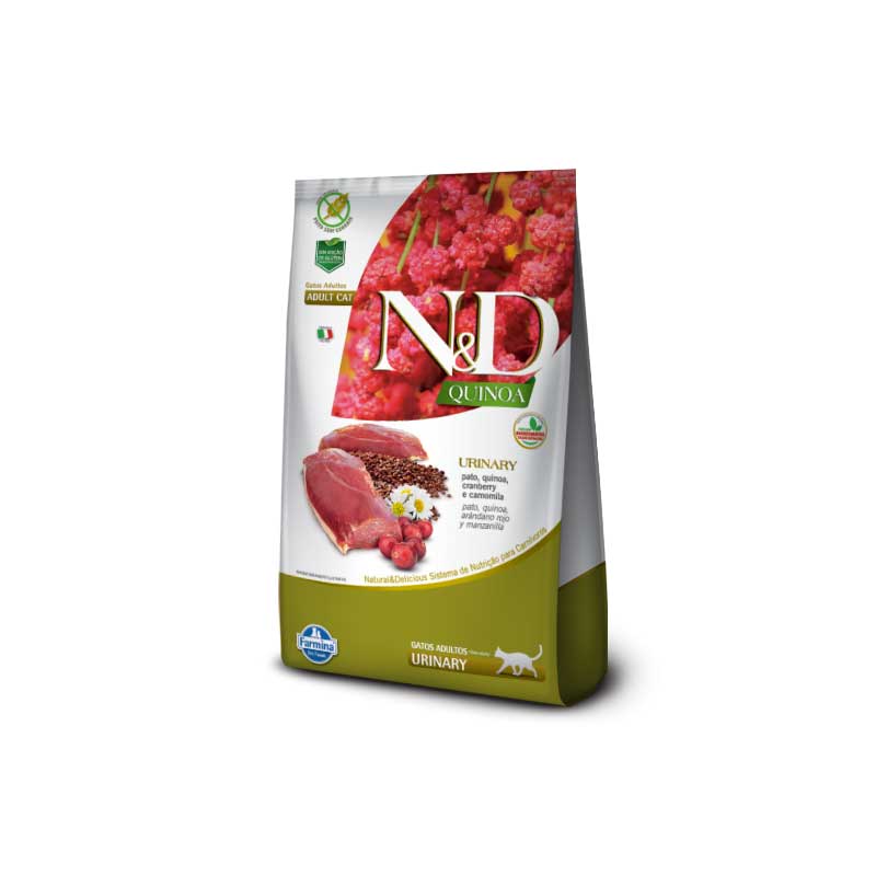 N&D Quinoa Urinary Pato para Gatos - 1,5 Kg