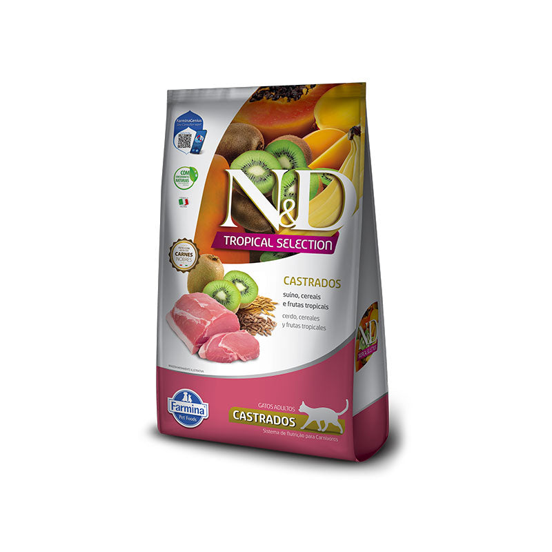 N&D Tropical Selection Cerdo para Gatos Castrados 7 Kg