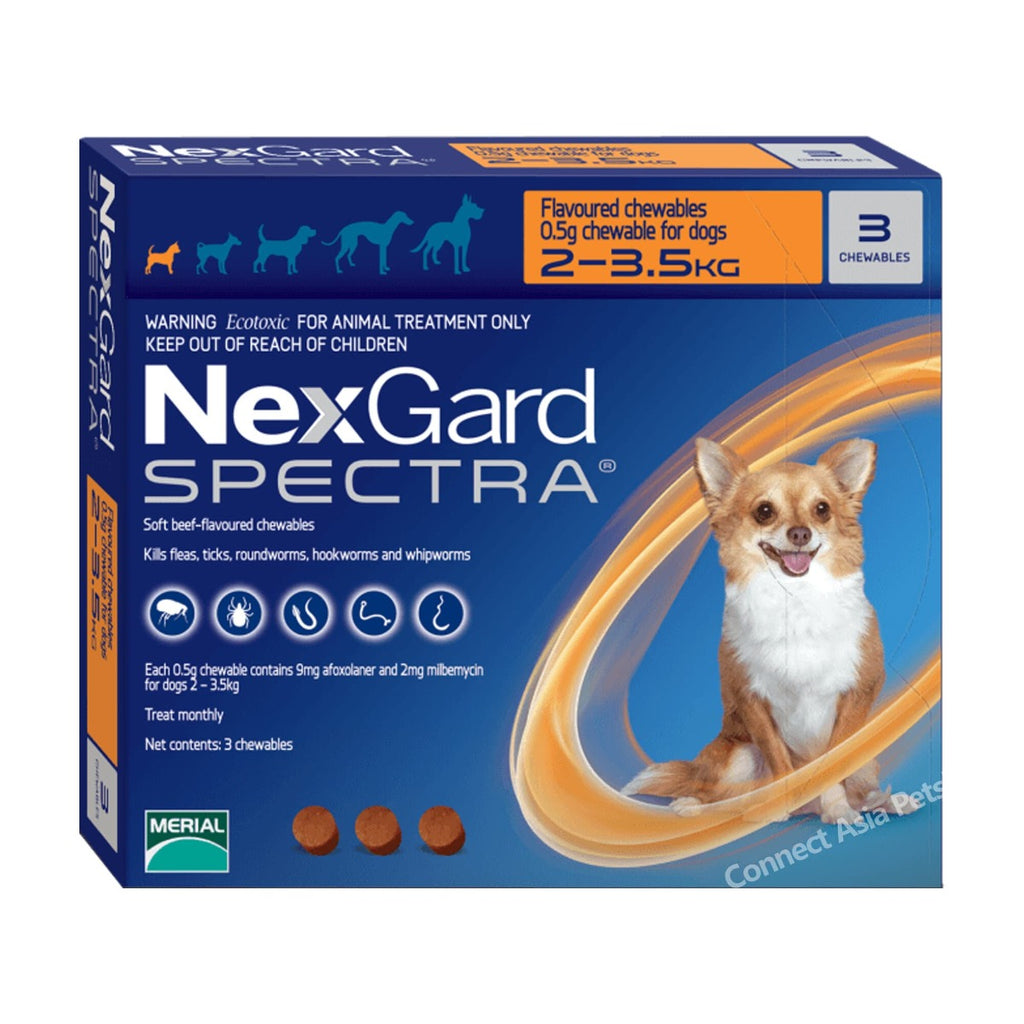 Nexgard Spectra Antiparasitario - 3 Tabletas - 3,6 a 7,5 kilos