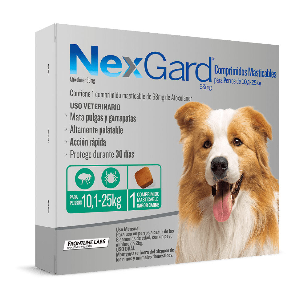 NexGard Antiparasitario Externo (1 Comprimido) - 25,1 a 50 Kilos