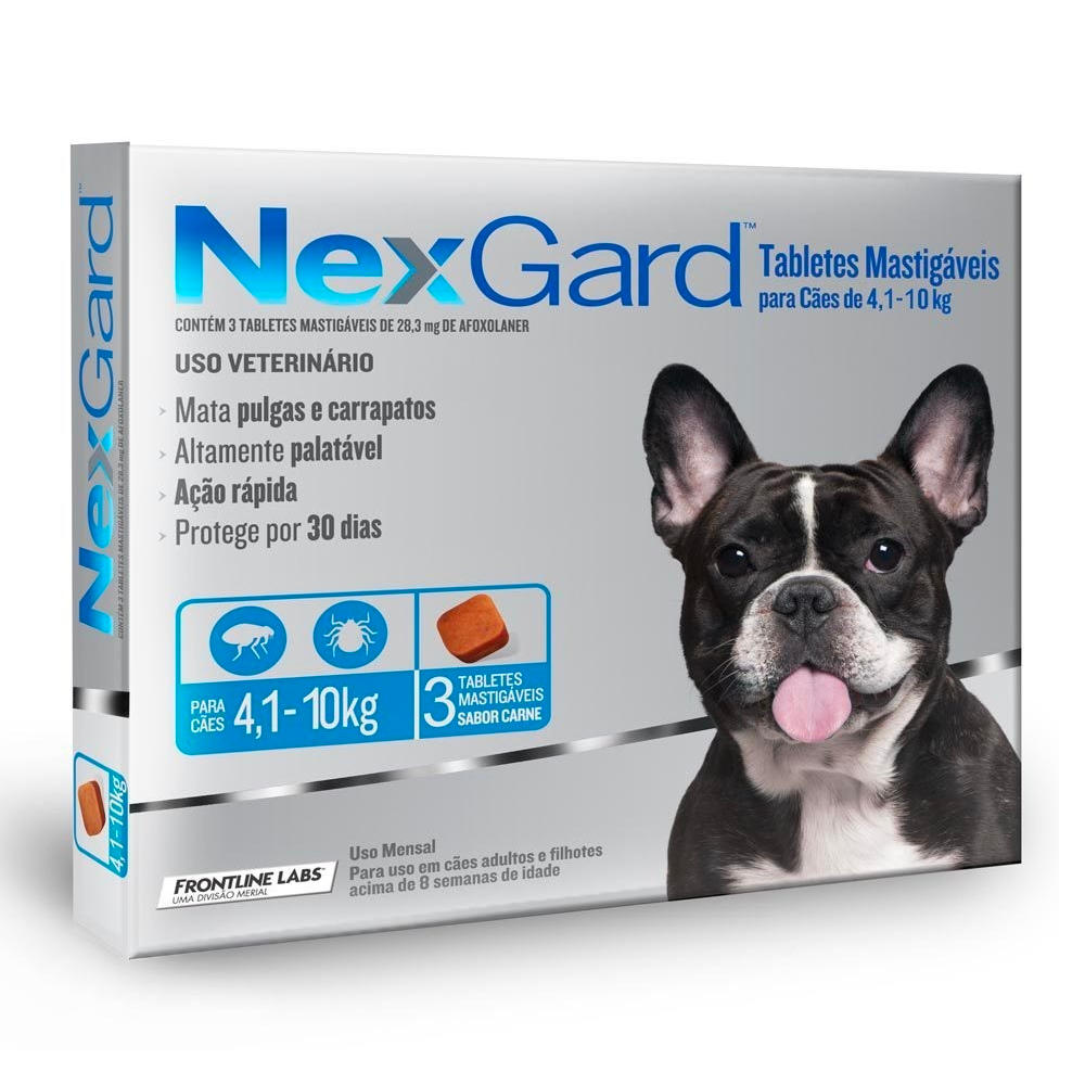 NexGard Antiparasitario Externo (3 Comprimidos) - 10,1 a 25 Kilos