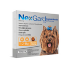 NexGard 1 Comprimido masticable para perros de 2 a 4 kg, tratamiento antipulgas y antigarrapatas con acción mensual.