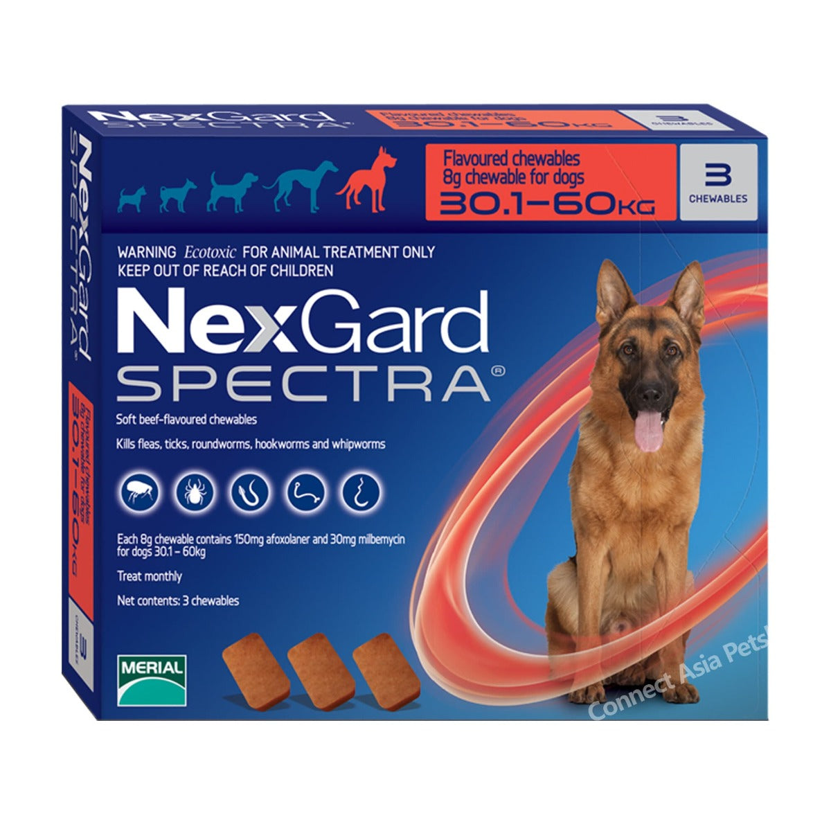 Nexgard Spectra Antiparasitario - 3 Tabletas