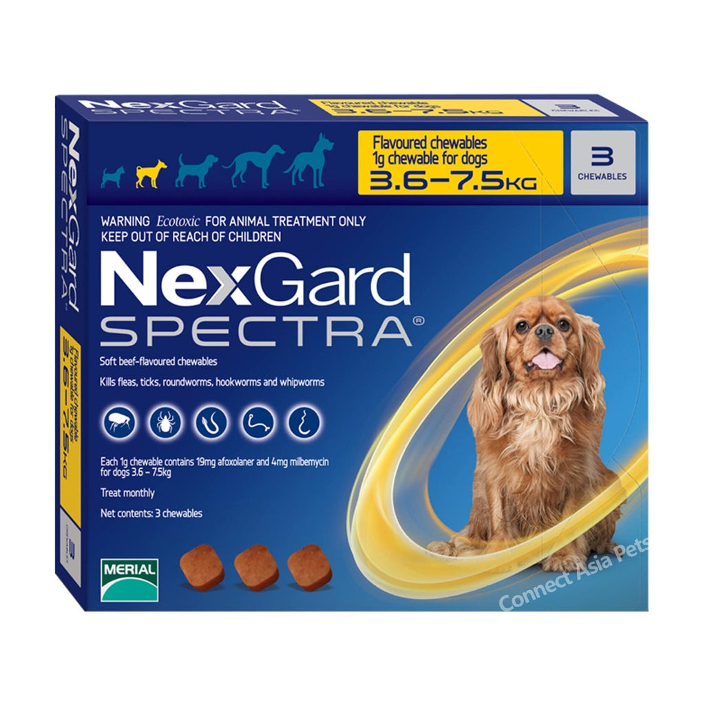 Nexgard Spectra Antiparasitario - 3 Tabletas - 7,6 a 15 kilos
