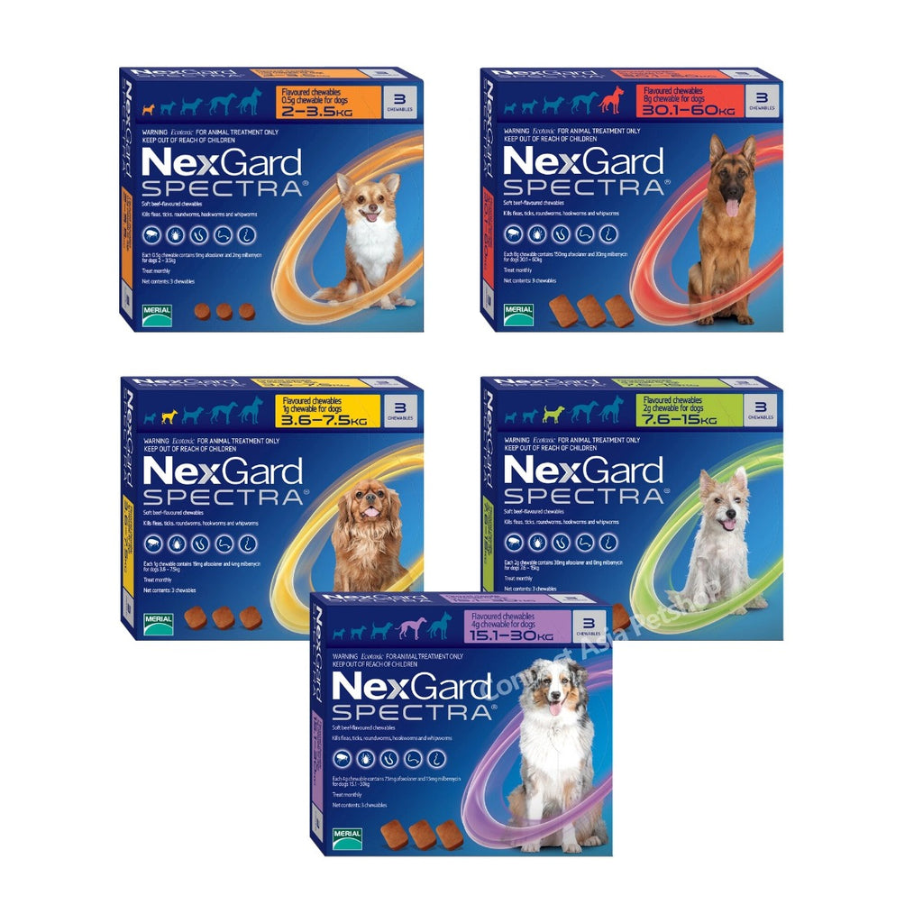 Nexgard Spectra Antiparasitario - 3 Tabletas - 2 a 3,5 kilos