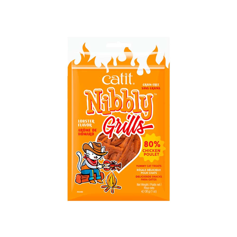 Premios Nibbly Catit Grills Pollo sabor Langosta