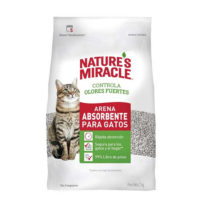 Nature's Miracle Arena Absorbente para Gatos 2 Kg