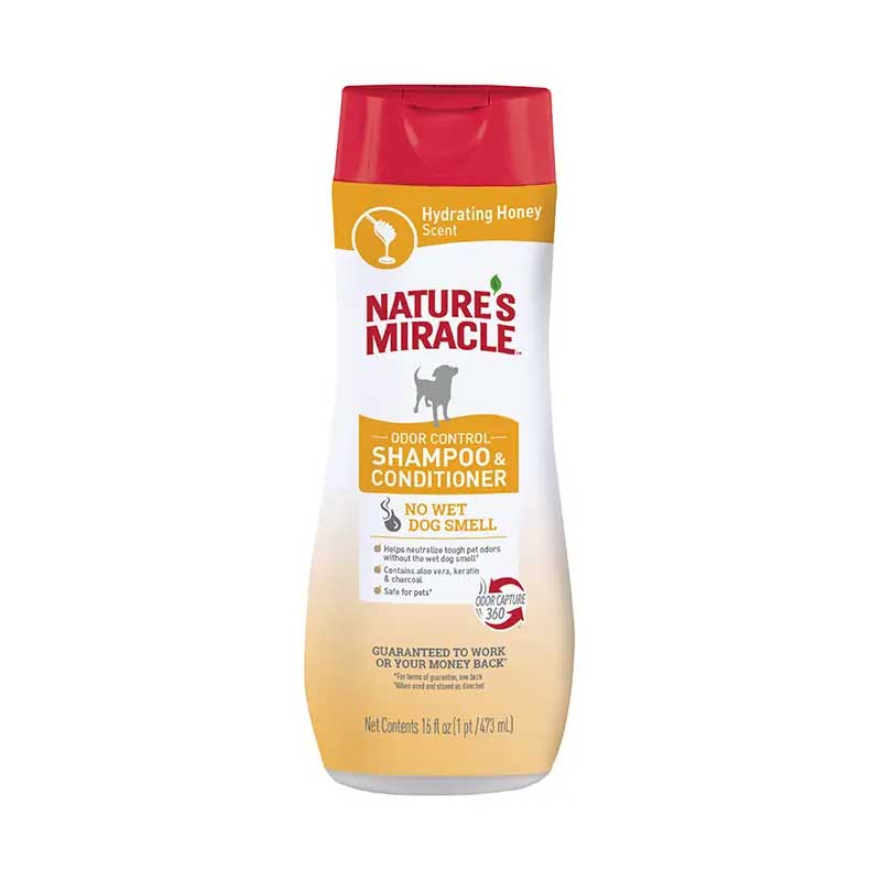 Shampoo y acondicionador Control de Olor con Miel Nature's Miracle 473 ml