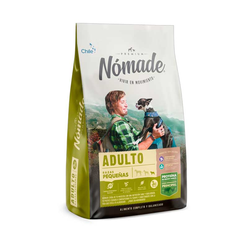Nómade para Perros Adultos Razas Pequeñas - Chile / 3 Kg
