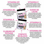 Nup! Pets Suplemento Babies ProbioVitamin en polvo para cachorros y gatitos con envase blanco y tapa negra.