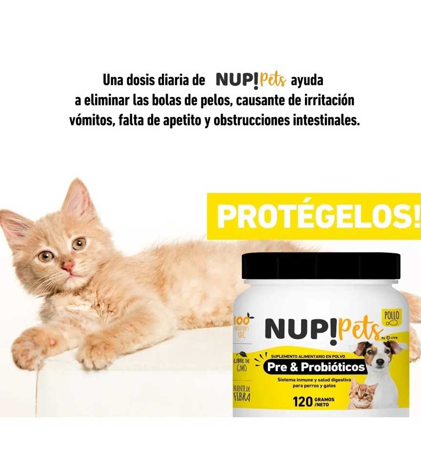 Suplemento Pre & Probióticos Nup! Pets Pollo